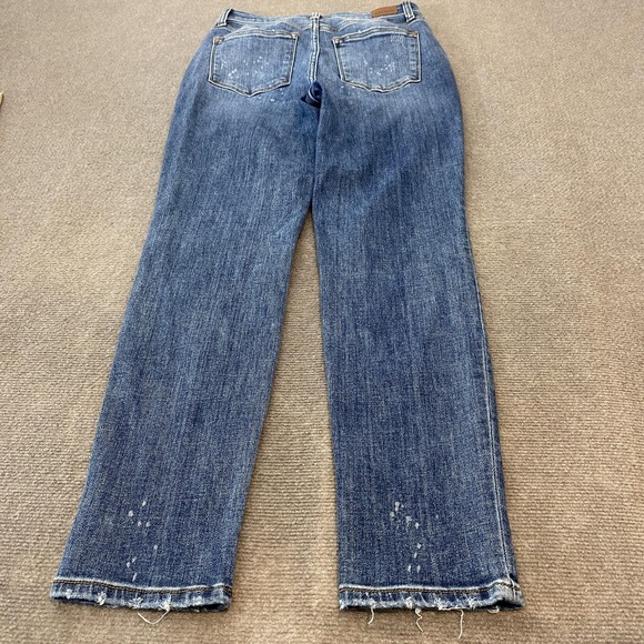 Judy Blue Boyfriend Jeans Womens 3/26 Blue High Rise Distressed JB82346DK - Picture 3 of 13